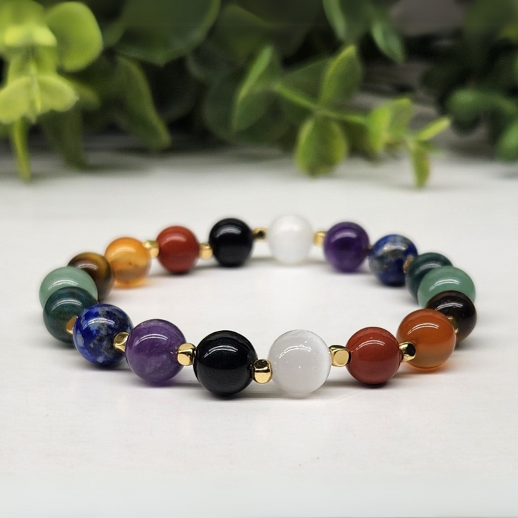 Seven Chakra Crystal Bracelet - Balance | Harmony | Cleansing