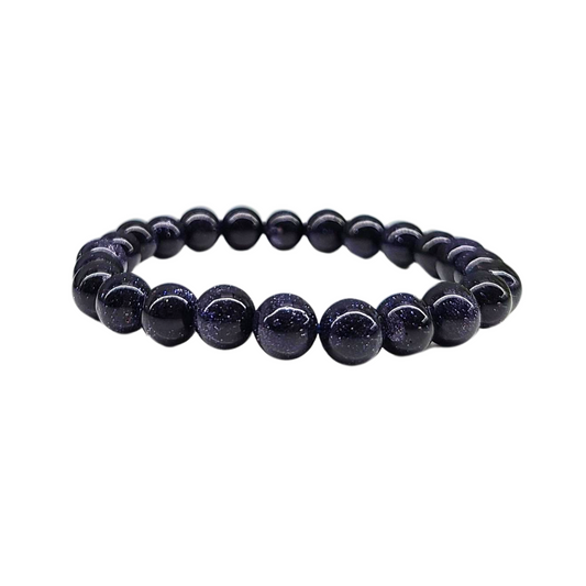 Blue Goldstone Crystal Bracelet - Ambition | Confidence | Focus