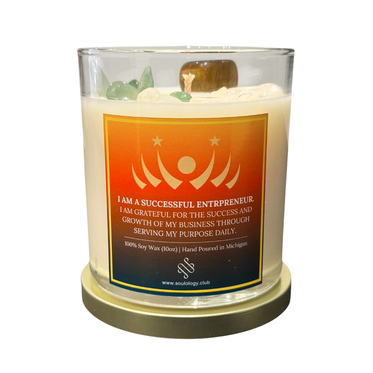 Successful Entrepreneur Affirmation Candle