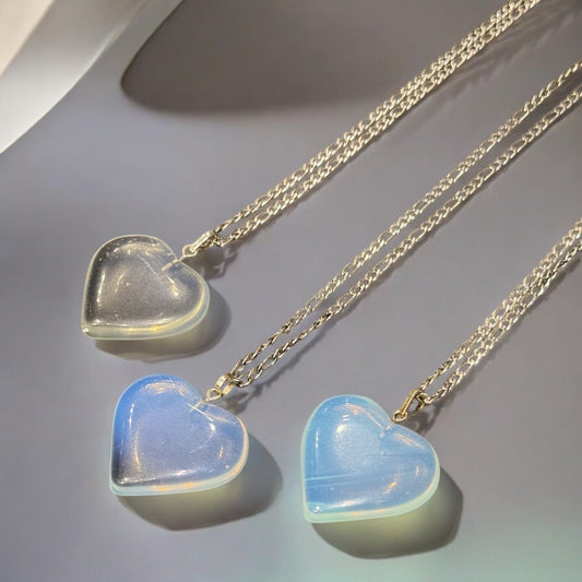 Opalite Heart Necklace