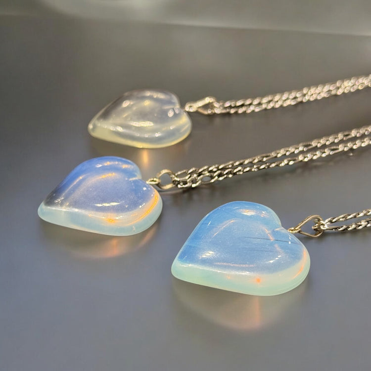 Opalite Heart Necklace