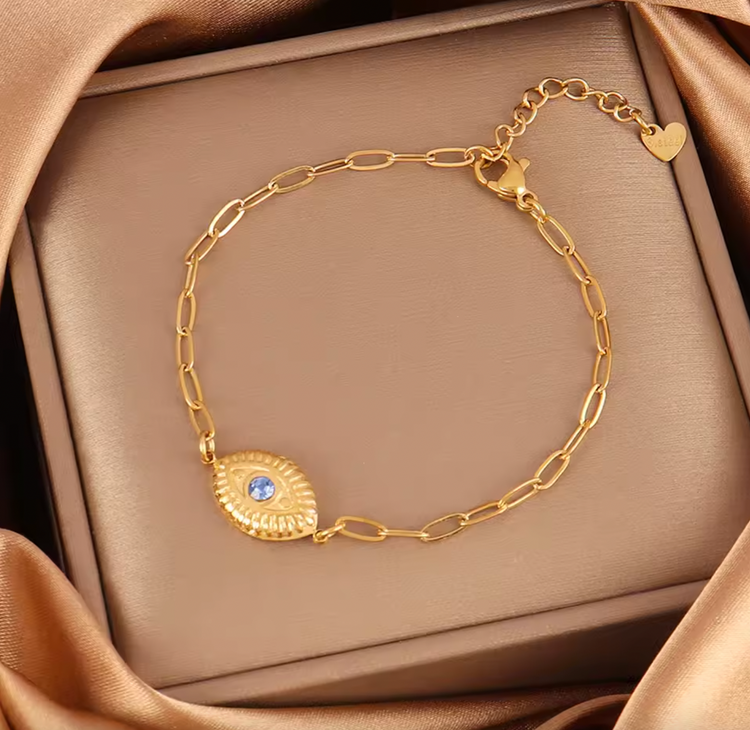 Evil Eye Gold Bracelet