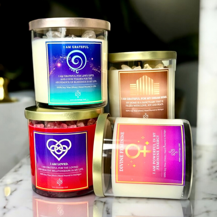 NEW Mystery Candle Bundle - 4 Intuitively Picked Candles